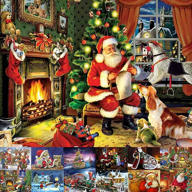 Diamond Painting 5D Christmas Embroidery Xmas Cross Stitch Christmas Gifts Decor Diamond Painting 5D Christmas Embroidery Xmas Cross Stitch Christmas Gifts Decor
